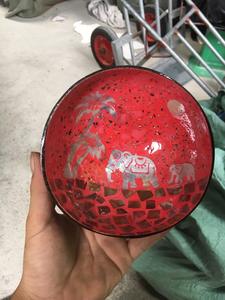 D'AÇAI DÉCOR BOL COLORÉ LAQUE BOL de NOIX de COCO FABRIQUÉ AU VIETNAM BOL LAQUÉ DÉCOR MAISON DE VACANCES - Product Image 4