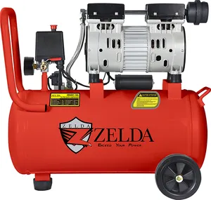 Bersuara Ingersoll Rand Bebas Minyak Silinder Tunggal Mobile Air Compressor ZD6001-24L