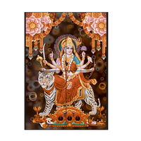 Décoration murale en mosaïque artistique du dieu hindou Ganesha