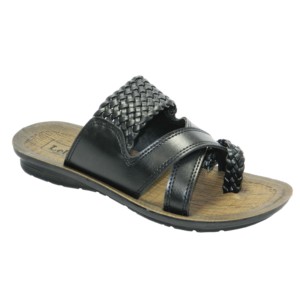 Wholesale Popular Stylish Design <b>Covered</b> Knot Style For Men Causal PU Mens Gent Slipper - Product Image 1