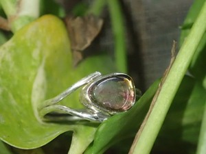 Anillo de piedras preciosas de turmalina de Plata de Ley 925 Unisex, anillo de moda de estilo étnico hecho a mano para uso ocasional en fiestas - Product Image 2