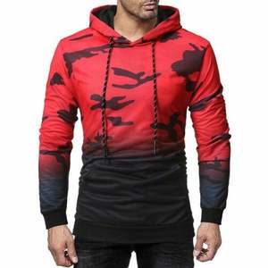 Sweat à capuche zippé pour homme, nouvelle conception 2026, style streetwear, en molleton de coton avec imprimé camouflage 3D pour l'hiver - Product Image 1