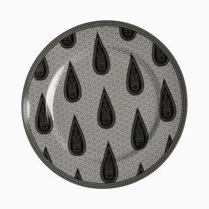 Placa de hierro redonda con diseño de calcomanía impresa para vajilla, vajilla de alta calidad, cargador de Metal, elegante - Product Image 5