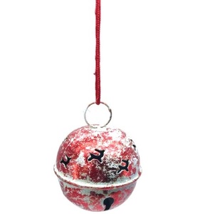 METAL <b>LARGE</b> IRON GOLDEN JINGLE BELL BEST QUALITY CHRISTMAS HANGING <b>ORNAMENT</b> DESIGNER CHRISTMAS BALL - Product Image 6