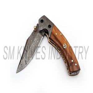 Couteau damas personnalisé, fait main, magnifique couteau de poche/pliable (smk1238) - Product Image 3