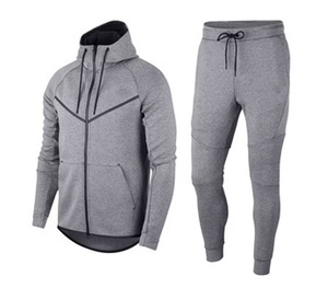 Chándales de ropa deportiva de diseño personalizado OEM, chándales de algodón polar con capucha y cuello, pantalones de cintura media, ropa informal de invierno, conjunto de chándales - Product Image 3