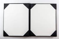 Couvertures de menu de restaurant étanches 9x12 pouces 3 panneaux 4 vues Présentateurs de menu en cuir PU pour restaurants