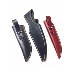 2021 Vente chaude 3 PCS Gaine en cuir à grain riche OEM Conçu uniquement pour les couteaux à lame fixe ODM pris en charge - Product Image 2