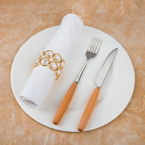 Juego de Cubiertos de Metal chapado en oro de diseño de lujo con asas inclinadas para el hogar, cocina y restaurante, juego de cubiertos para comer - Product Image 6