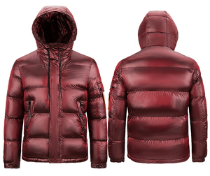 Veste matelassée légère, écologique, respirante, imperméable, coupe-vent, à capuche amovible, isolée pour l'hiver, pour hommes et femmes - Product Image 2