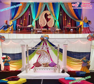 ตกแต่งเวทีมุสลิม Mehndi UK ราคาไม่แพง Mehndi ตกแต่งเวที UK ที่ดีที่สุด Mehndi/Sangeet พิธีตกแต่งเวที - Product Image 5