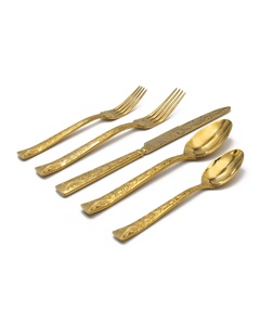 Juego de 5 cucharas de acero inoxidable pulido, cubiertos elegantes, perfectos para restaurante, comida rápida y uso de cubiertos modernos - Product Image 6