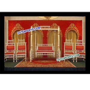 Wedding Golden Jhula <b>Set</b> Indian Wedding <b>Swings</b> Asian Wedding <b>Swing</b> - Product Image 1