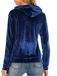Vestes molletonnées en velours pour femmes, Streetwear, couleur brillante, blouson d'hiver, Logo OEM, manches longues, meilleure vente, - Product Image 2