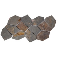 Samistone Tuile D'ardoise Aléatoire Ardoise Carrelage Pour Extérieur Jardin