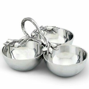 Tazón de aluminio plata tulipán polaco de diseñador - Product Image 2