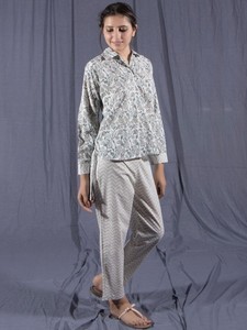 Conjunto de camisa y pantalón con estampado de bloques - Product Image 4