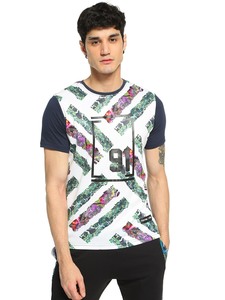 Camiseta bordada con estampado personalizado de algodón orgánico certificado, prendas de punto para hombres y mujeres hechas en la India, diseño en blanco - Product Image 3