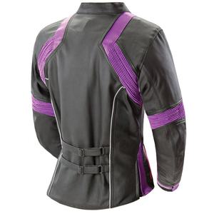Chaqueta de Cuero para Motocicleta de Color Sólido para Mujer, Invierno, Exterior, Ecológica, Resistente al Viento, Colores Personalizables, Venta Caliente, Elegante - Product Image 2