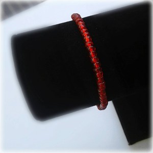 <b>Red</b> Seed Beaded <b>Bracelet</b>, Color Meaning <b>Red</b> Seed Bead <b>Bracelet</b> - Product Image 1
