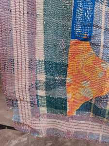 ผ้าแคนธาผ้าฝ้ายวินเทจทำด้วยมือปักลายและแผ่นปะดีไซน์สำหรับงานตกแต่งบ้านดีไซน์ใหม่สำหรับเสื้อผ้า - Product Image 4