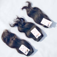 Vendor Rambut Virgin India Grosir, Bundel Rambut Manusia Brasil dengan Penutup Frontal Berbahan Lace, Ekstensi Rambut Manusia