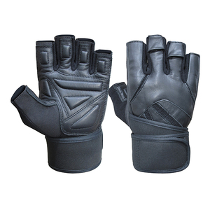 Guantes deportivos antideslizantes y transpirables, manoplas de goma Unisex para entrenamiento físico, levantamiento de pesas, gimnasio, con envolturas de muñeca, color rosa y negro - Product Image 3