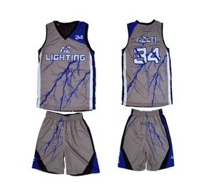 Vente en gros uniforme de basket-ball réversible pour jeunes personnalisé meilleur dernier design maillot de sublimation-grande taille disponible - Product Image 1