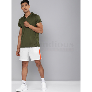 กางเกงขาสั้นผู้ชายลำลองเอวกลางผูกเชือก หลายสี ลายพิมพ์ดิจิทัล กันยับ - Product Image 6