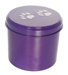 PLASTIC PET ENGRAVED PAW MARK <b>URN</b> PAW ENGRAVED PET CREMATION <b>URN</b> PLASTIC ROUND SHAPE PET BEST PRICE PRINT <b>URN</b> - Product Image 4