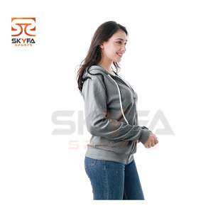 New heavy thick hoodies zipper women custom logo print oversized hoodies - Product Image 2