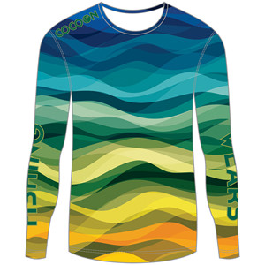 เสื้อตกปลาแขนยาว Sublimated ประสิทธิภาพพิเศษสำหรับการแข่งขันตกปลาสีชมพูผู้หญิงเต็ม Camo - Product Image 5