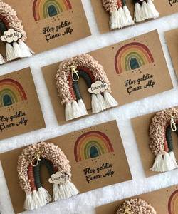 Mini Macrame, Keychain Favors for Guest, Wedding Favors, - Product Image 1