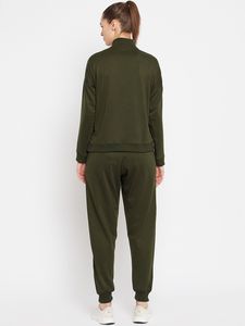 Sudadera con capucha para correr con cuello y cremallera de cuarto de Invierno para mujer, venta al por mayor, chándal de lana gruesa de algodón 340GSM, 2 piezas de talla grande - Product Image 4