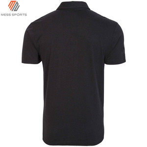 Polo de Manga Corta Negro para Hombre, Corte Regular, 100% Algodón Piqué, Tejido Informal de Color Sólido, Antiarrugas, Diseño con Botones - Product Image 4