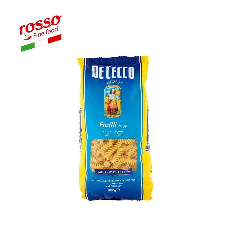 Calidad Premium, pasta De Cecco Fusilli n 34/500G-pasta de exportación de alta calidad