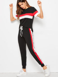 <b>cheap</b> High Quality Fashion Zipper Tops and Skinny <b>Joggers</b> Sports Women Training Tracksuit fashionable - Product Image 5