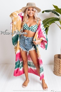 Cárdigan de talla grande para mujer, vestido de verano, informal, para playa, Kimono, ropa de algodón - Product Image 5