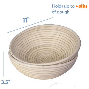 Set of 2 Unique Round Rattan <b>Banneton</b> Bread Proofing <b>Basket</b> in Vietnam Wholesale - Product Image 4