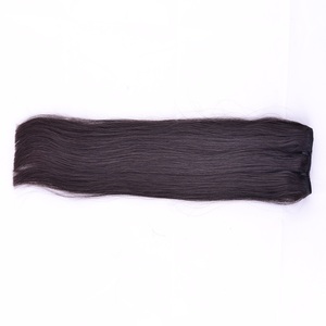 Extensiones de cabello humano liso de hueso, cabello liso de hueso virgen, sin enredos, sin desprendimiento, paquetes de cabello liso de templo, la mejor calidad - Product Image 2