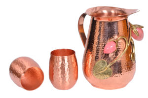 Cuenco de cobre para servir comida, tazón decorativo de cocina - Product Image 6