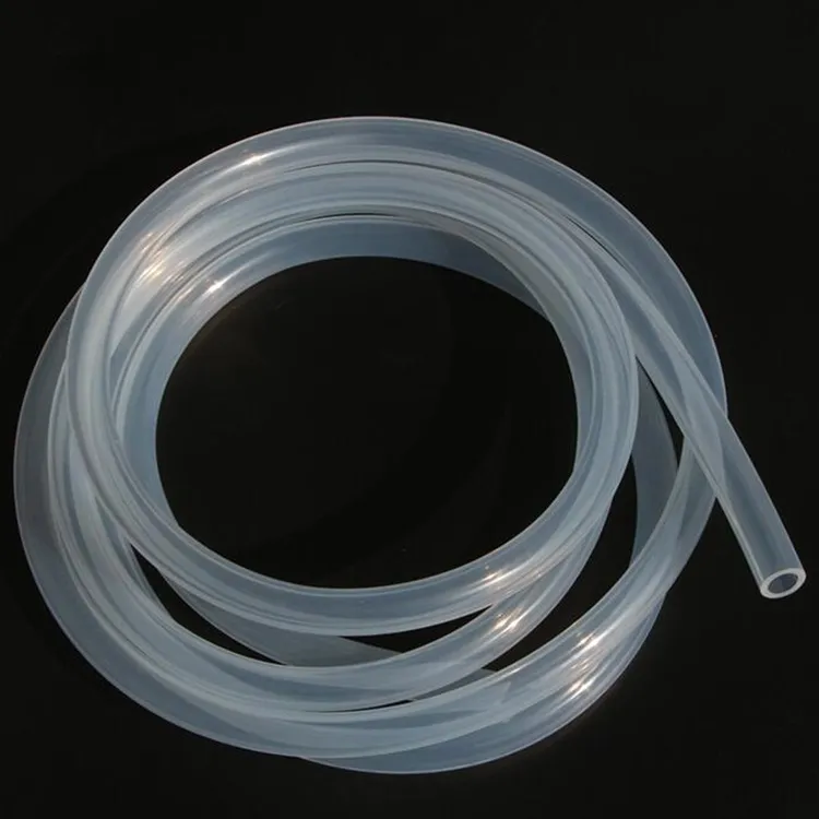 Tubes en silicone transparents, 4Mm X 1Mm, tube en caoutchouc de silicium pour l'industrie