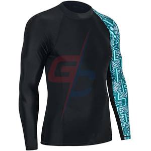 Protección solar UV UPF 50 + para hombre, protector contra sarpullido, mangas largas, proveedor - Product Image 2