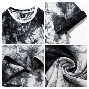 T-shirt Tie Dye pour homme sérigraphie Tie Dye unisexe 100% coton bicolore Tie-Dye T-shirt - Product Image 6