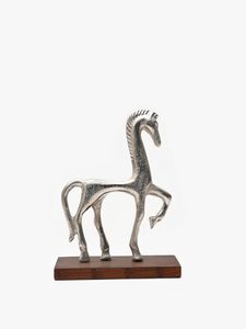 Accessoires pour la maison, sculpture de poney argenté pour la décoration de la maison, fabricant et exportateur - Product Image 2