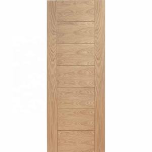 Precio barato revestimiento horizontal diseñado de madera de roble Puerta de descarga interna resistente al fuego <span class=keywords><strong>para</strong></span> apartamento - Product Image 5