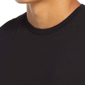 Camiseta texturizada de punto de algodón pesado para hombre, camisetas de algodón peinado - Product Image 4