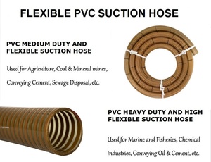 Tuyau d'aspiration en PVC anti-corrosion robuste, flexible et renforcé en spirale, pour distribution d'eau, idéal pour usage industriel - Product Image 4