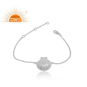 Bracelet en argent massif 925, modèle de créateur avec chaîne, vente en gros, bijoux fins, vente en gros - Product Image 2