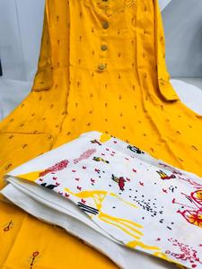 เสื้อผ้าฝ้ายเรยอนพิมพ์ลายสำหรับผู้หญิง, เสื้อผ้าคอตตอนใส่สบายสไตล์อินเดีย - Product Image 5